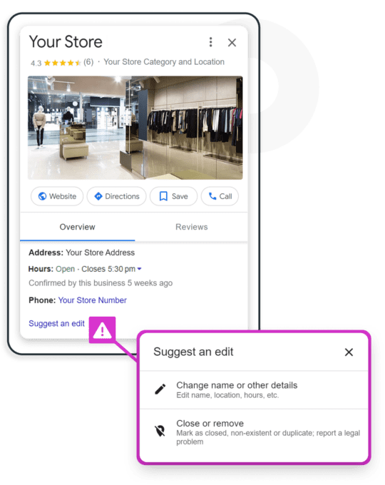 Keep Listings Protected From External Edits with stockinstore's Google Business Profile Integration solution