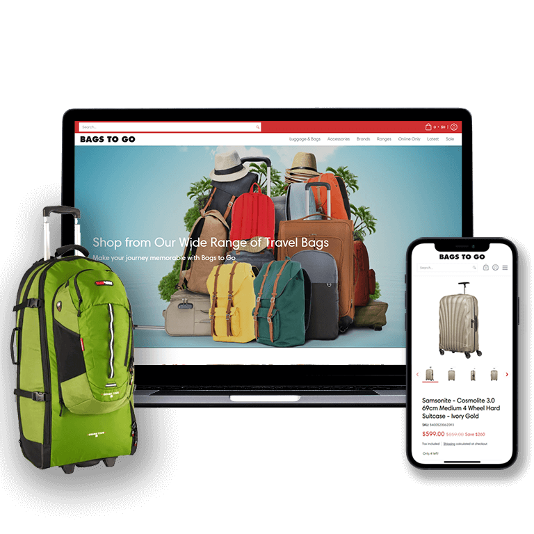 Bags To Go increase foot traffic into stores nearby with Find In Store software for Shopify by stockinstore
