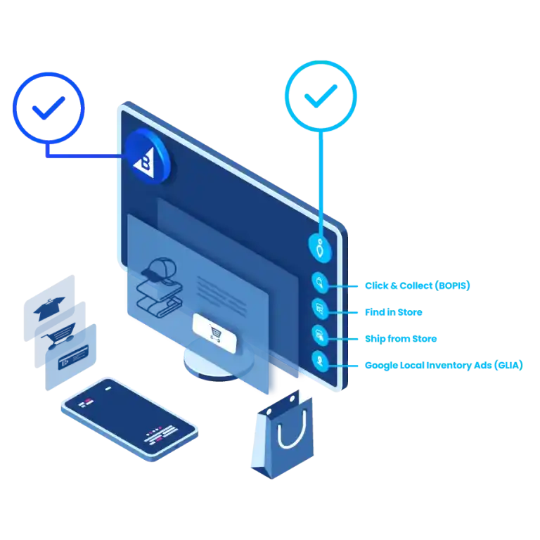 stockinstore omnichannel solutions for BigCommerce including Click and Collect Find In Store Ship From Store Store Locator Google Local Inventory Advertising