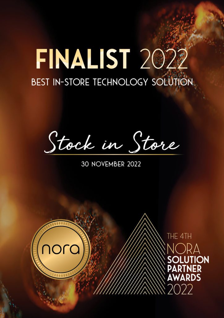 stockinstore CEO Andrew Maver at NORA Awards 2022. Click & Collect omnichannel retail solution partner.