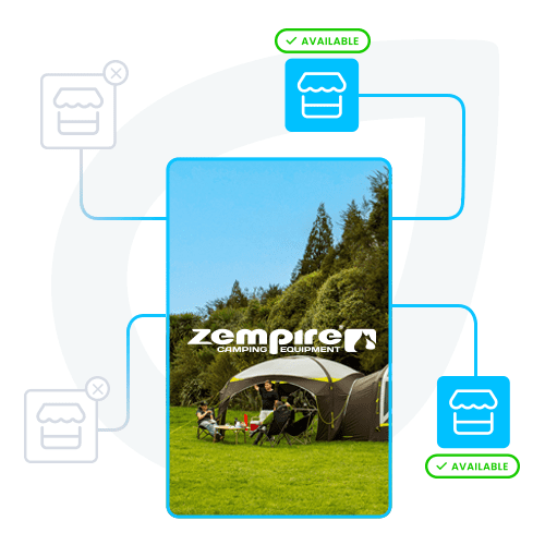 stockinstore's Where to Buy Integration for Zempire Camping as their omni channel retail provider