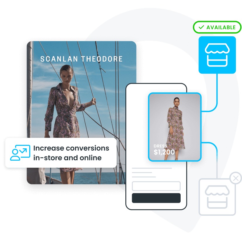 Show online shoppers real time product availability in stores nearby with stockinstore's Find in Store