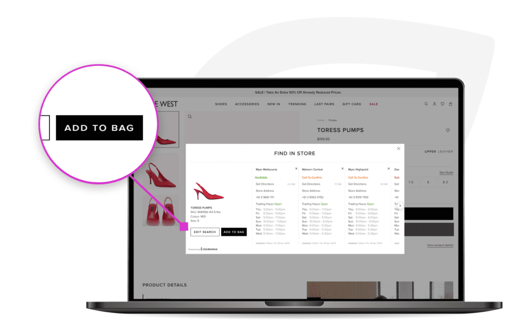 Market leader in footwear and accessory retailing, Nine West enhances their customer shopping experience with omni channel solutions by stockinstore